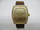 Montre rectangle plaque or