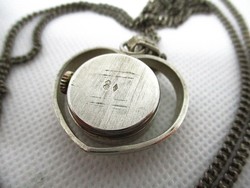 Montre pendentif coeur argent