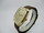 Montre rectangle plaque or