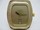 Montre rectangle plaque or